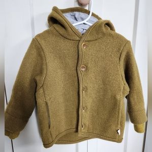 Disana Boiled Wool Jacket in Gold